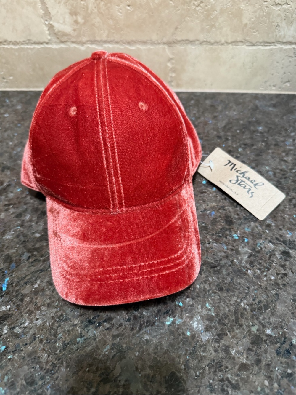 NEW Michael Kors velvet baseball cap